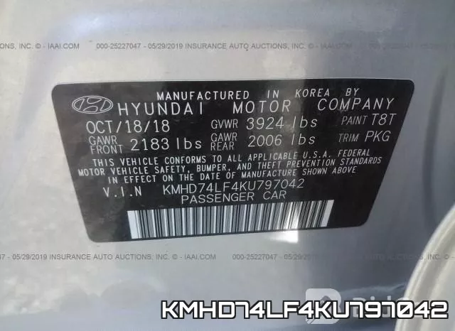 KMHD74LF4KU797042 фото 10
