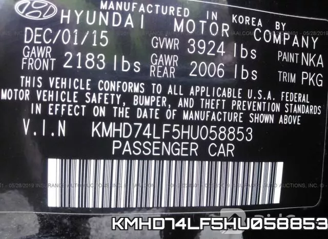 KMHD74LF5HU058853 фото 10