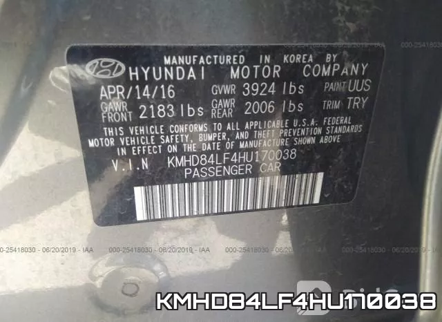 KMHD84LF4HU170038 фото 10
