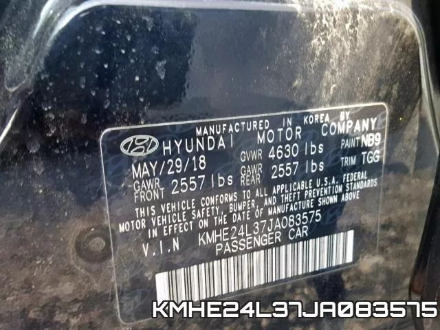 KMHE24L37JA083575 фото 2