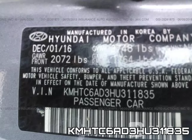 KMHTC6AD3HU311835 фото 10