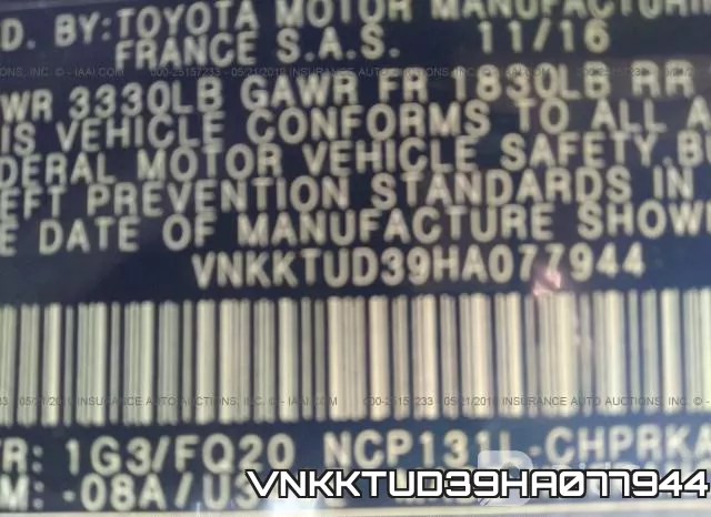 VNKKTUD39HA077944 фото 10