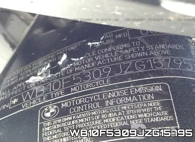 WB10F5309JZG15795 фото 2