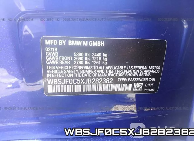 WBSJF0C5XJB282382 фото 10