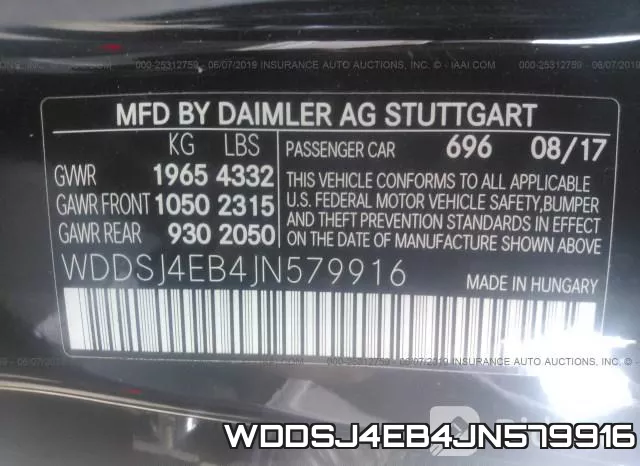 WDDSJ4EB4JN579916 фото 10