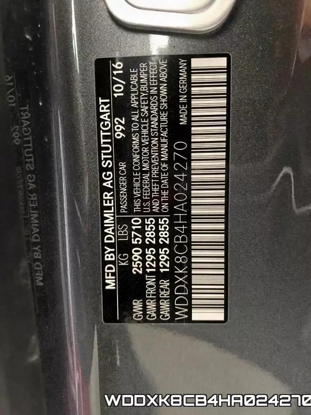 WDDXK8CB4HA024270 фото 10