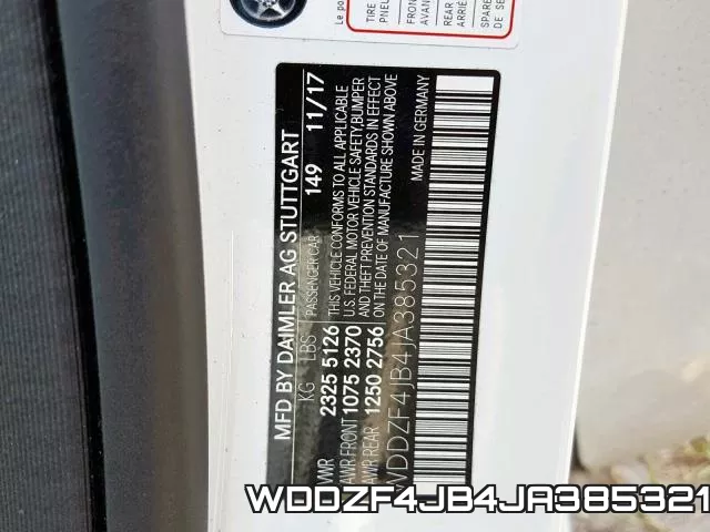 WDDZF4JB4JA385321 фото 2