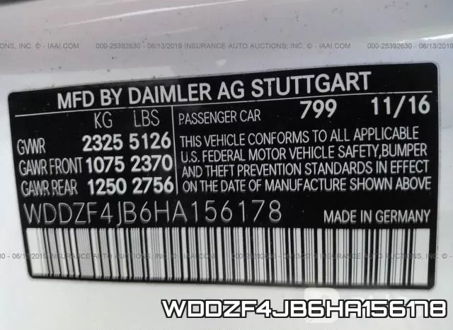 WDDZF4JB6HA156178 фото 10