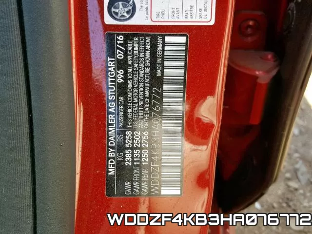 WDDZF4KB3HA076772 фото 2