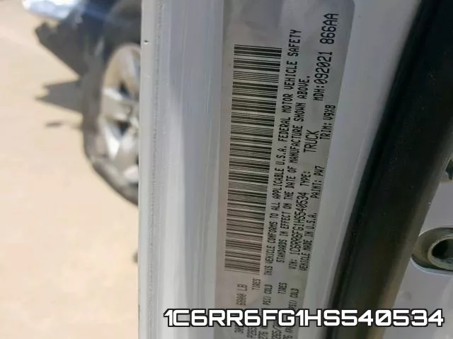 1C6RR6FG1HS540534 фото 2