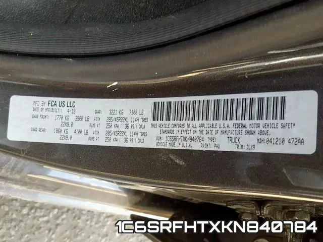 1C6SRFHTXKN840784 фото 2