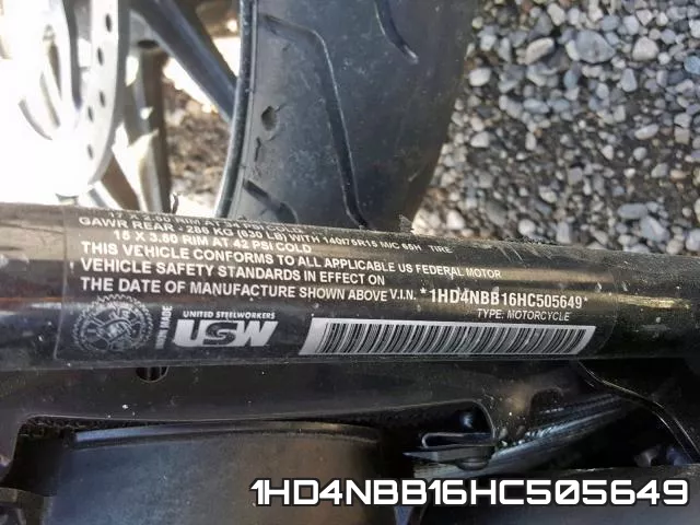 1HD4NBB16HC505649 фото 2