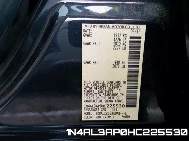 1N4AL3AP0HC225530 фото 2