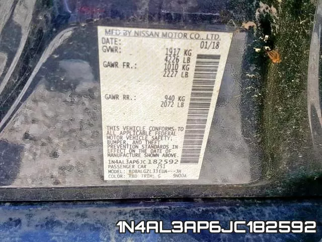 1N4AL3AP6JC182592 фото 2