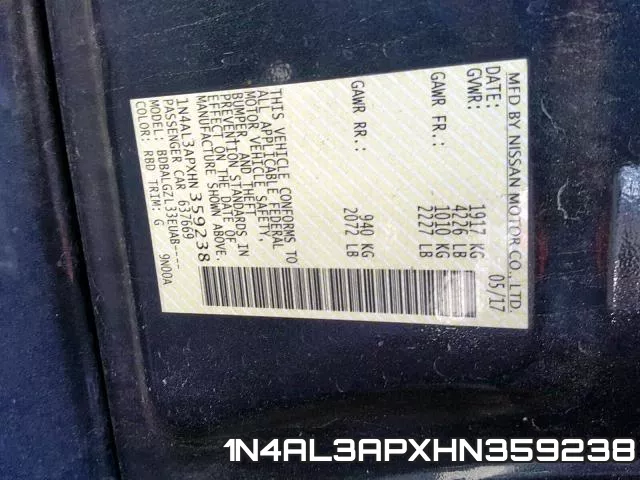 1N4AL3APXHN359238 фото 2