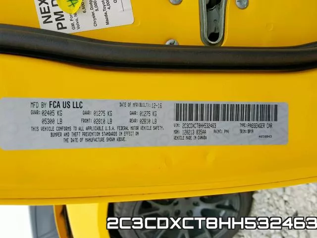 2C3CDXCT8HH532463 фото 2