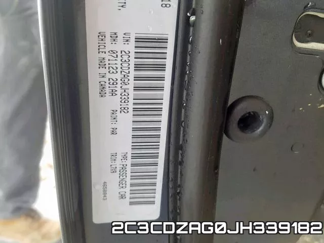 2C3CDZAG0JH339182 фото 2
