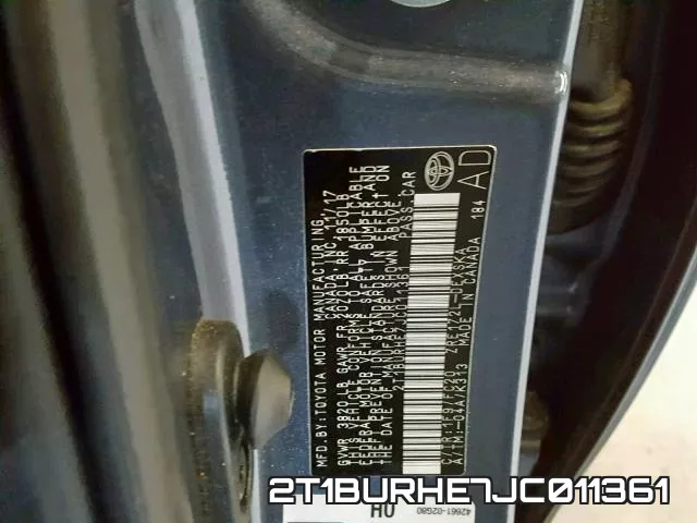 2T1BURHE7JC011361 фото 2