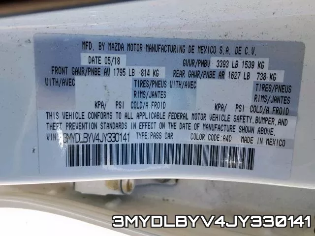 3MYDLBYV4JY330141 фото 2
