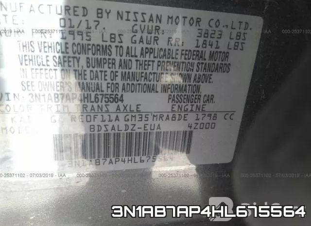 3N1AB7AP4HL675564 фото 10