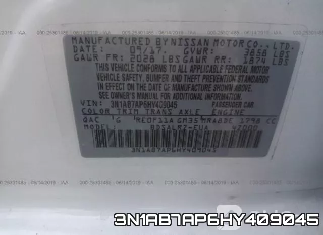 3N1AB7AP6HY409045 фото 10