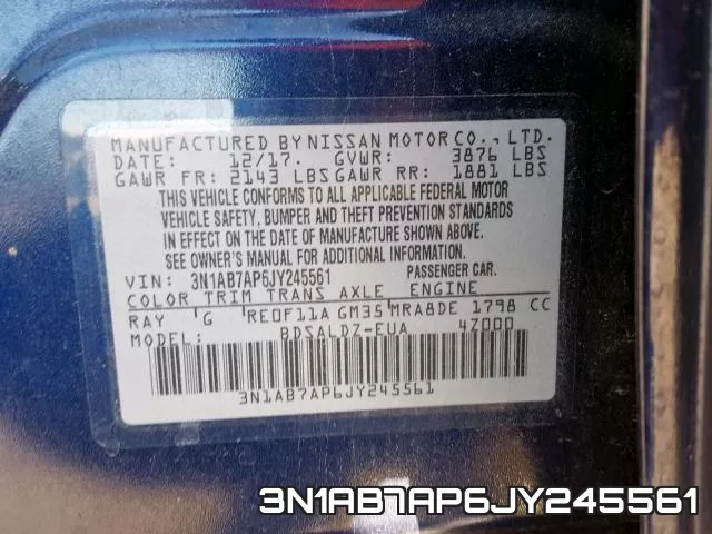3N1AB7AP6JY245561 фото 2
