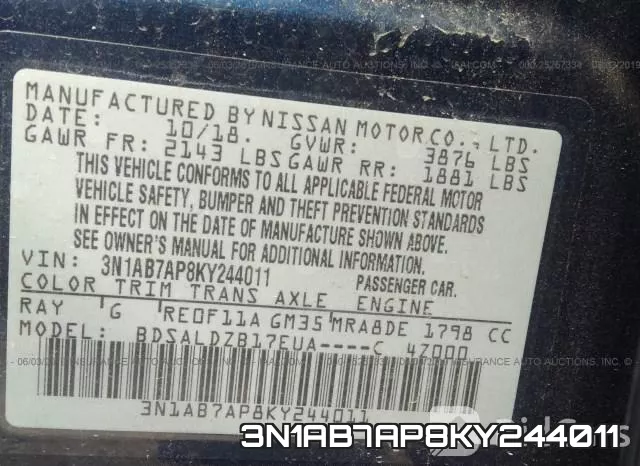 3N1AB7AP8KY244011 фото 10