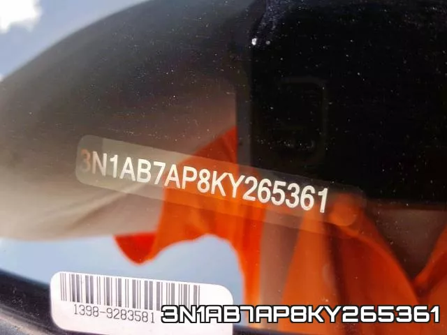 3N1AB7AP8KY265361 фото 2