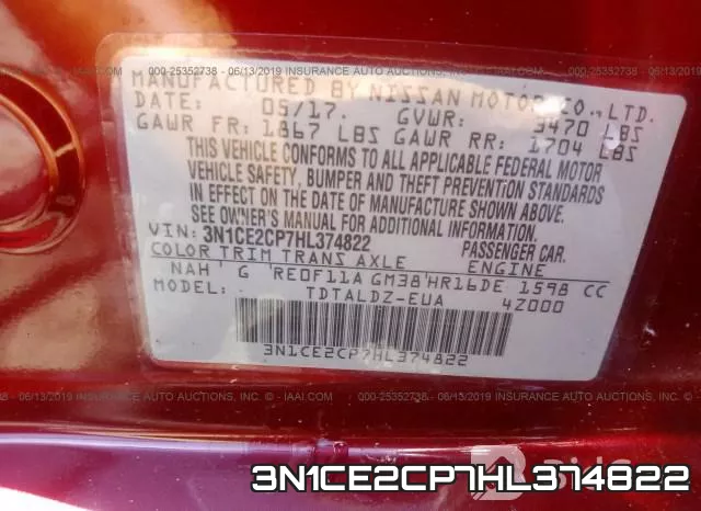 3N1CE2CP7HL374822 фото 10
