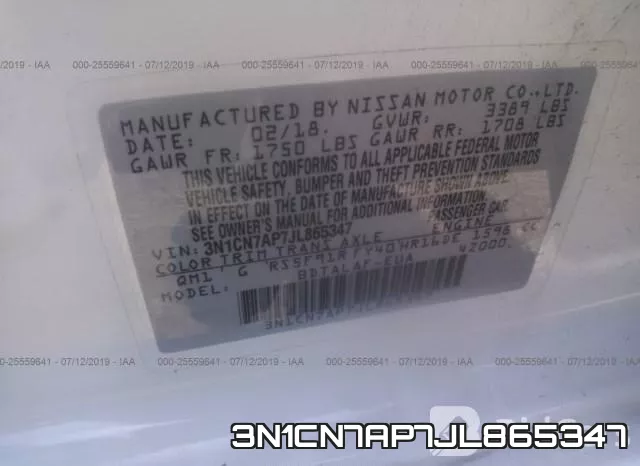 3N1CN7AP7JL865347 фото 10