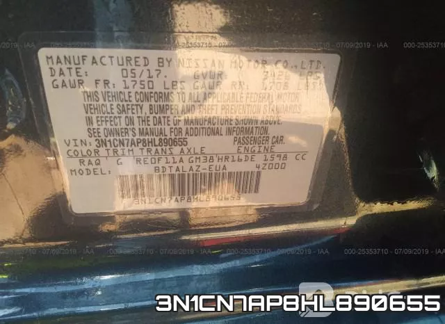 3N1CN7AP8HL890655 фото 10
