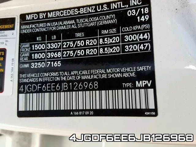 4JGDF6EE6JB126968 фото 2