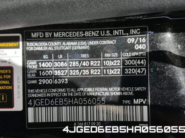 4JGED6EB5HA056055 фото 2