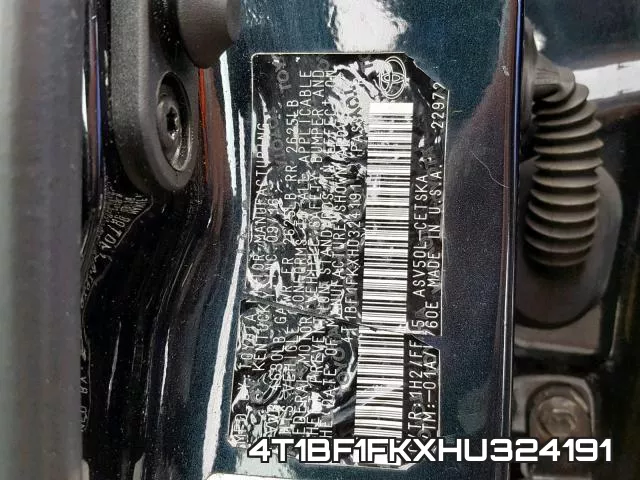 4T1BF1FKXHU324191 фото 2