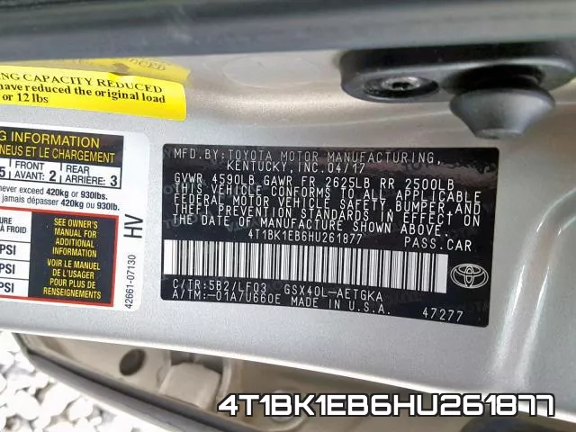 4T1BK1EB6HU261877 фото 2