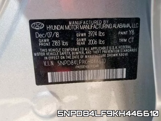 5NPD84LF9KH446610 фото 2