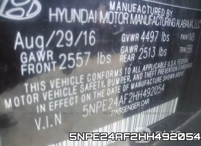 5NPE24AF2HH492054 фото 9