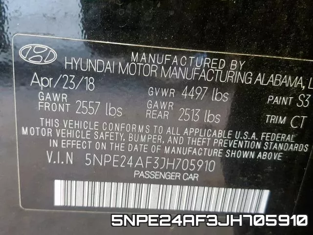 5NPE24AF3JH705910 фото 2