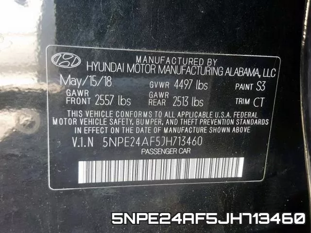 5NPE24AF5JH713460 фото 2