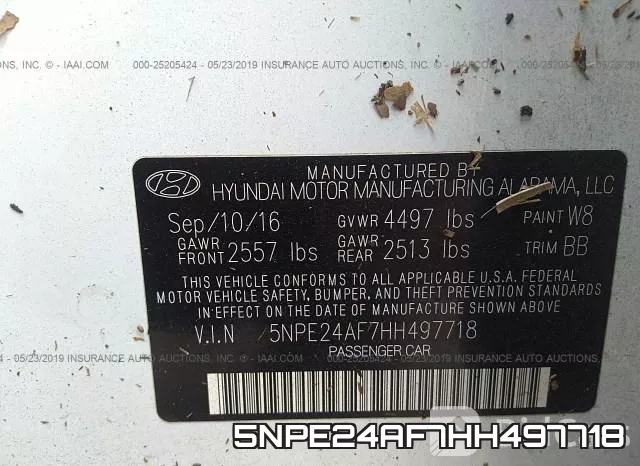 5NPE24AF7HH497718 фото 10