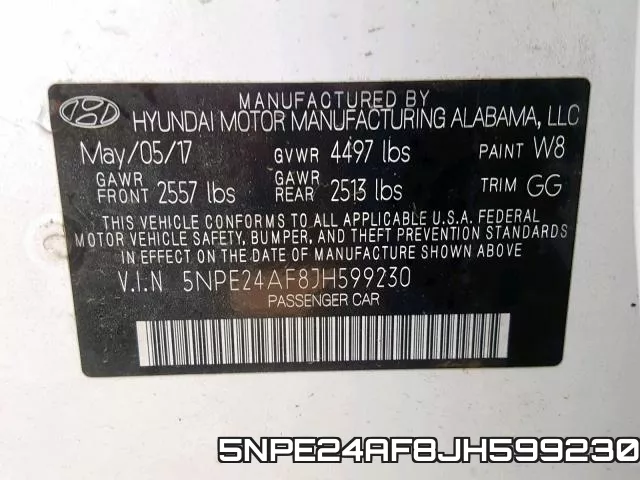 5NPE24AF8JH599230 фото 2