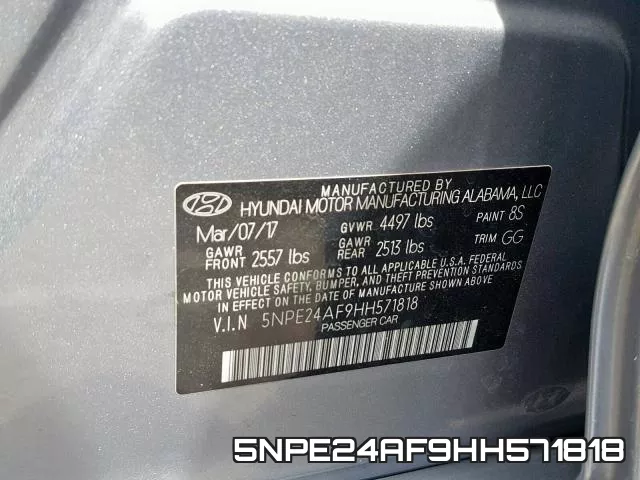 5NPE24AF9HH571818 фото 2