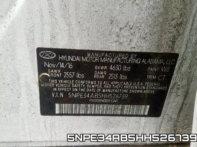 5NPE34AB5HH526739 фото 2