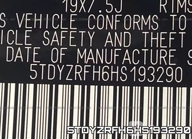 5TDYZRFH6HS193290 фото 10