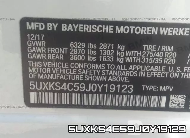 5UXKS4C59J0Y19123 фото 10