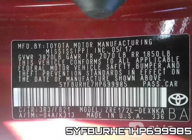 5YFBURHE7HP699985 фото 10