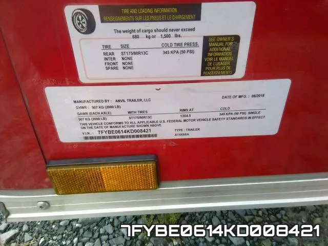 7FYBE0614KD008421 фото 2
