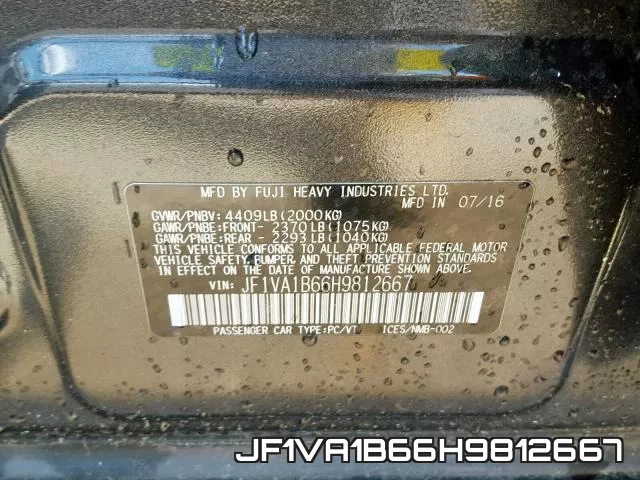 JF1VA1B66H9812667 фото 2