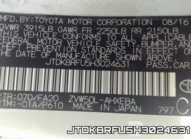 JTDKBRFU5H3024631 фото 10