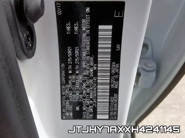 JTJHY7AXXH4241145 фото 2